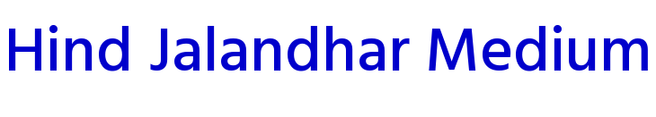 Hind Jalandhar Medium フォント